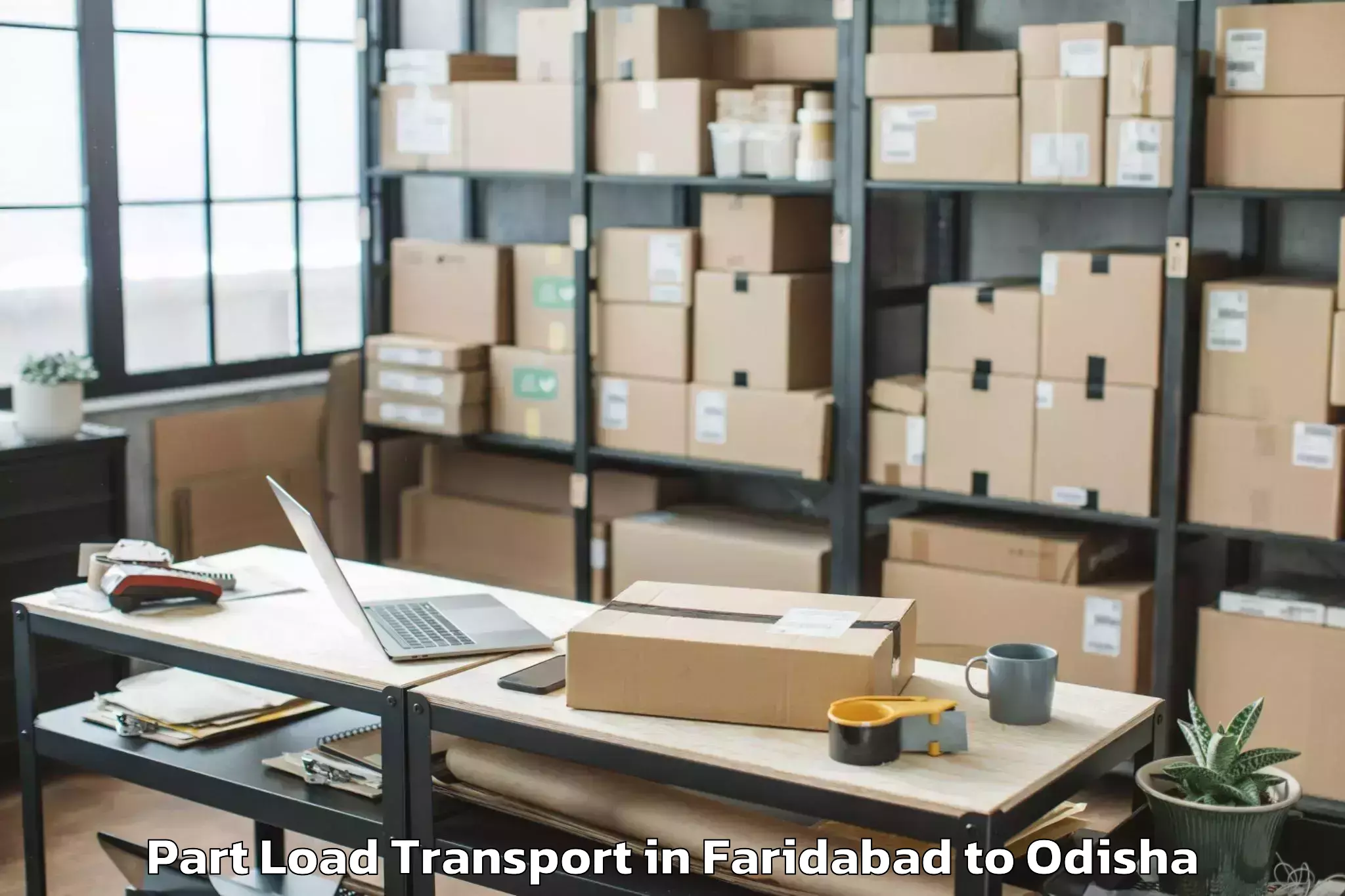 Book Faridabad to Bhawani Mall Part Load Transport